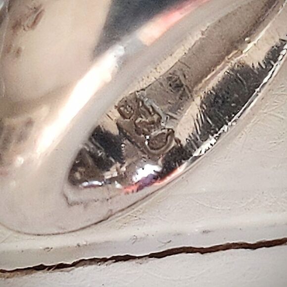 Vintage Zina Sterling Silver Twist Pendant Stylized Slide Infinity Pendant - Picture 3 of 9